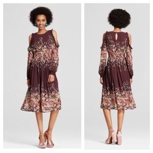 BOGO FREE! Xhilaration cold shoulder midi dress